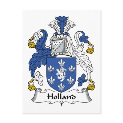Holland Family Crest Post Cards by coatsofarms