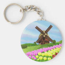 Holland Tulips Keychain