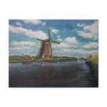 Holland Windmill Painting Postcard