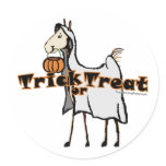 Holloween Foal Round Stickers