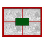 Holly 4 photo template postcards