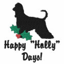 Holly Afghan Hound Embroidered Shirt (Polo) embroidered shirts