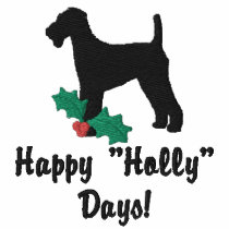Holly Airedale Terrier Embroidered Shirt (LS)
