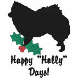 Holly American Eskimo Dog embroidered shirts