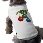Holly and Christmas Ornaments Design pet clothing