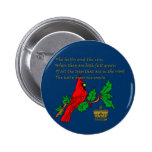 Holly and the Ivy Illustrated on Apparel & Gifts Buttons