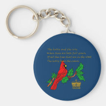 Holly and the Ivy Illustrated on Apparel & Gifts Keychains