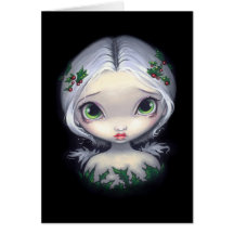 "Holly Angel" Greeting Card