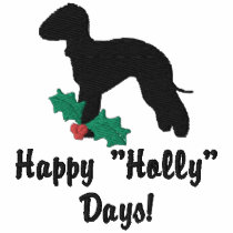 Holly Bedlington Terrier Embroidered Shirt