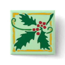 Holly Berries Pins