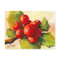 Holly Berries Postcards