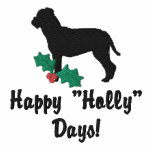 Holly Bullmastiff Embroidered Shirt (Long Sleeve) embroidered shirts