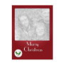 Holly Button Christmas Photo Template