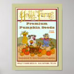 Holly Cow's Vintage Pumpkin Seed Package posters