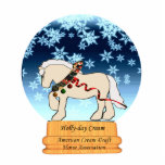 Holly-day Cream Snowglobe Ornament photo sculptures