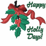 Holly Days embroidered shirts
