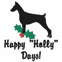 Holly Doberman Pinscher Embroidered Shirt (LS)