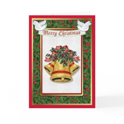 Holly Dove Christmas Card by Spice