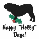 Holly English Bulldog Embroidered Shirt (Long Slv) embroidered shirts