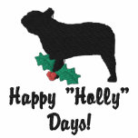Holly French Bulldog Embroidered Polo Shirt embroidered shirts