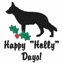 Holly German Shepherd Embroidered Shirt (Long)