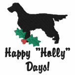 Holly Gordon Setter Embroidered Shirt (Zip Hoodie)
