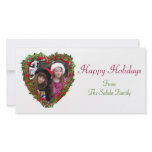 Holly Heart Photo Card photo cards