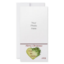 Holly Hearts Photo Card
