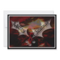 Holly in Abstract Fire Light invitations