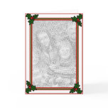 Holly/Photo Greeting Card