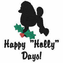 Holly Poodle Embroidered Shirt (Polo)