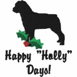 Holly Rottweiler Embroidered Shirt (Polo) embroidered shirts