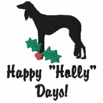 Holly Saluki Embroidered Shirt (Long Sleeve)