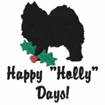 Holly Samoyed Embroidered Shirt (Long Sleeve)