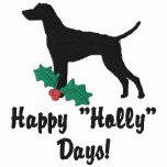 Holly Vizsla Embroidered Long Sleeve Shirt embroidered shirts