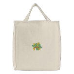 Holly with ribbon embroidered bags