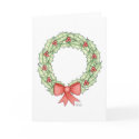 Holly Wreath cards