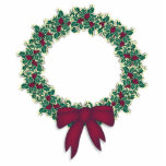Holly Wreath Ornament photo sculptures
