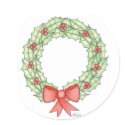 Holly Wreath stickers