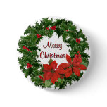 Holly Wreath Traditions Pin