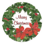 Holly Wreath Traditions stickers
