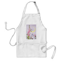 Hollyhock, Dahlia and Balloon Flowers Aprons