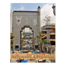 Hollywood and Highland Los Angeles Postcards