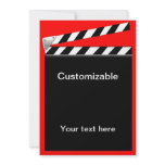Hollywood Clapper Board Customisable invitations