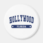 Hollywood Florida College Style tee shirts Magnet