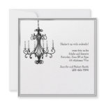 Hollywood Glamour Chandelier Party Invitation