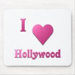 Hollywood -- Hot Pink Mousepads