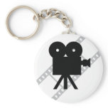 hollywood movie cine camera film keychains