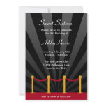 Hollywood Red Carpet Sweet 16 Birthday Party invitations