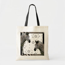 Hollywood Zebras Canvas Bag